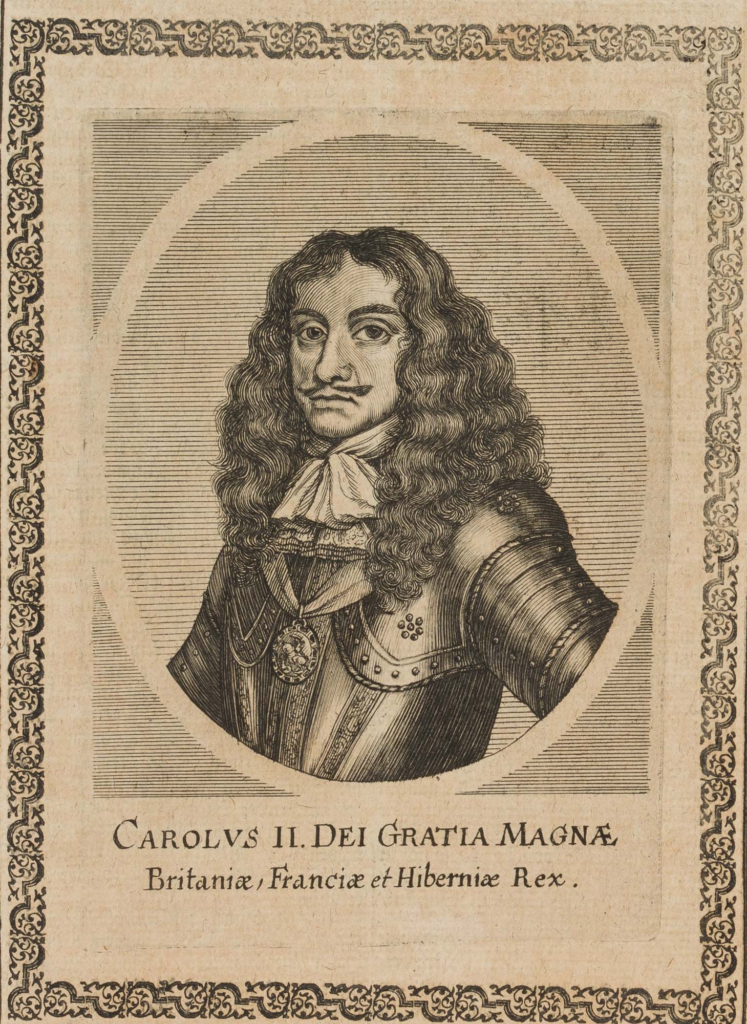 Unknown (18th), Carolus II, by the Grace of God, the Great, around 1720, Copper engraving (1 of 4)