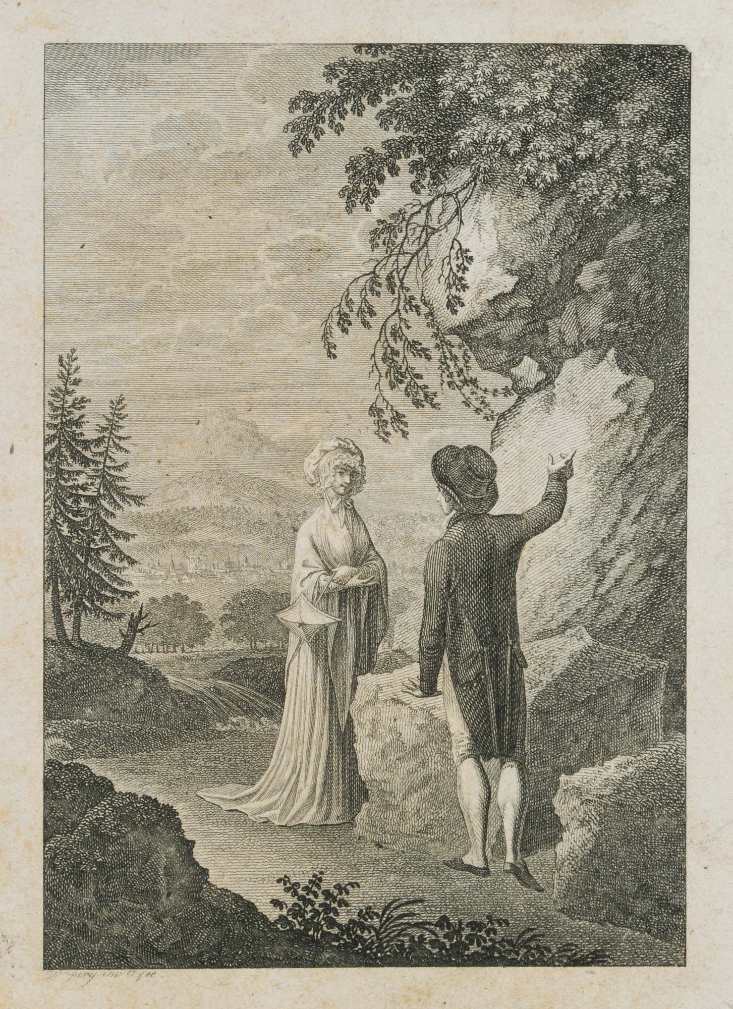 W. JURY (1763-1829), The Encounter, book illustration, around 1800, Etching (1 of 4)