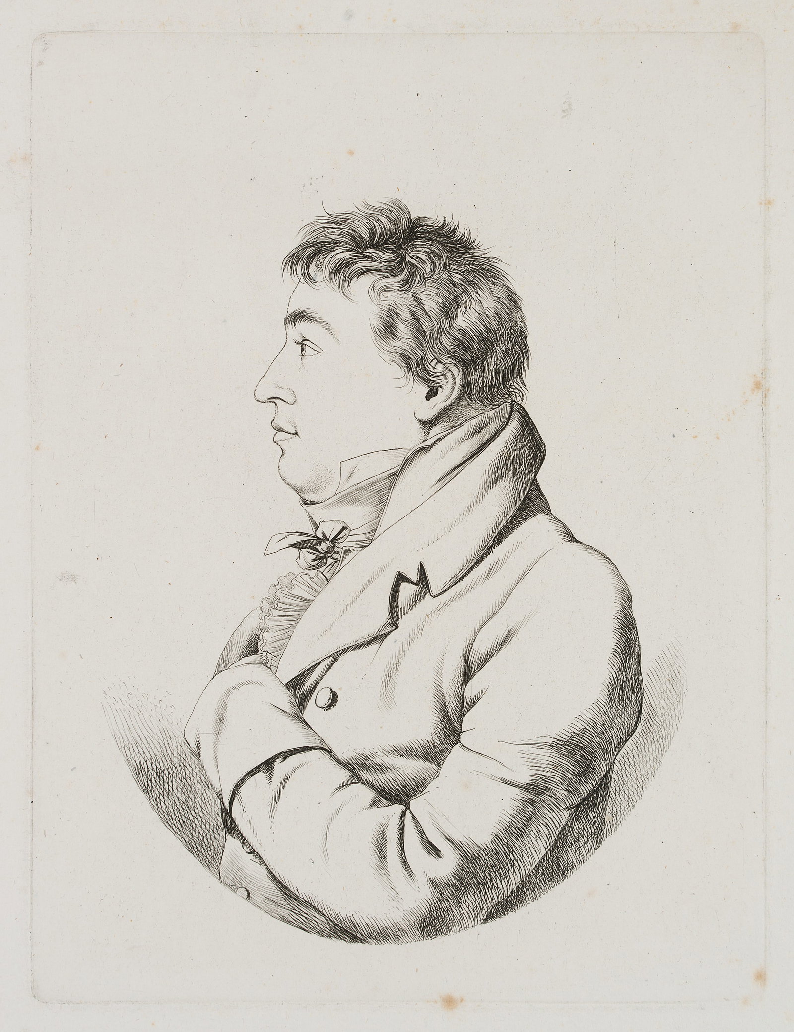 J. KLEIN (1792-1875), Joseph Feil, the metal goods manufacturer, 1814, Etching: Johann Adam Klein (1792 Nuremberg - 1875 Munich): Joseph Feil, the metal goods manufacturer, 1814, Etching Technique: Etching on Paper Catalogue Raisonné: , 151 II/II Inscription: At the lower pa