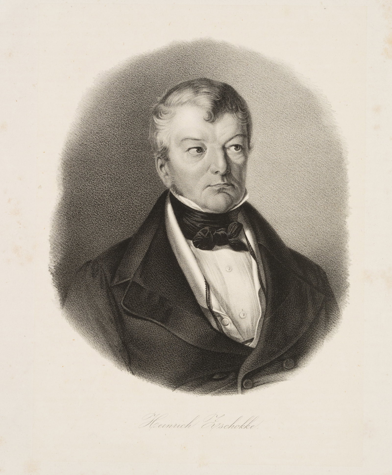 Unknown (19th), Portrait of Heinrich Zschokke, Lithography (1 of 4)