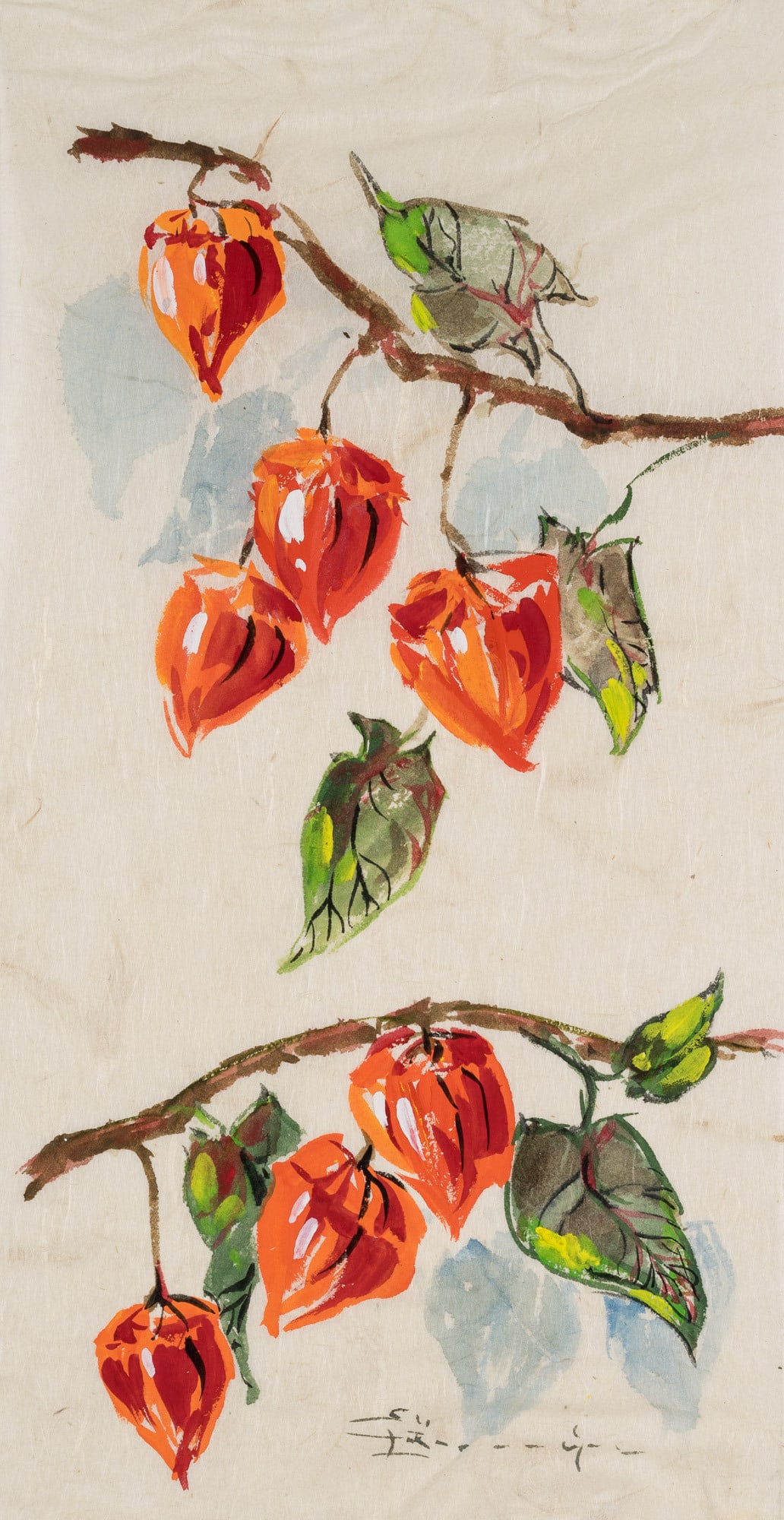 Unknown (20th), Lantern flower, around 1900, Woodcut (1 of 4)