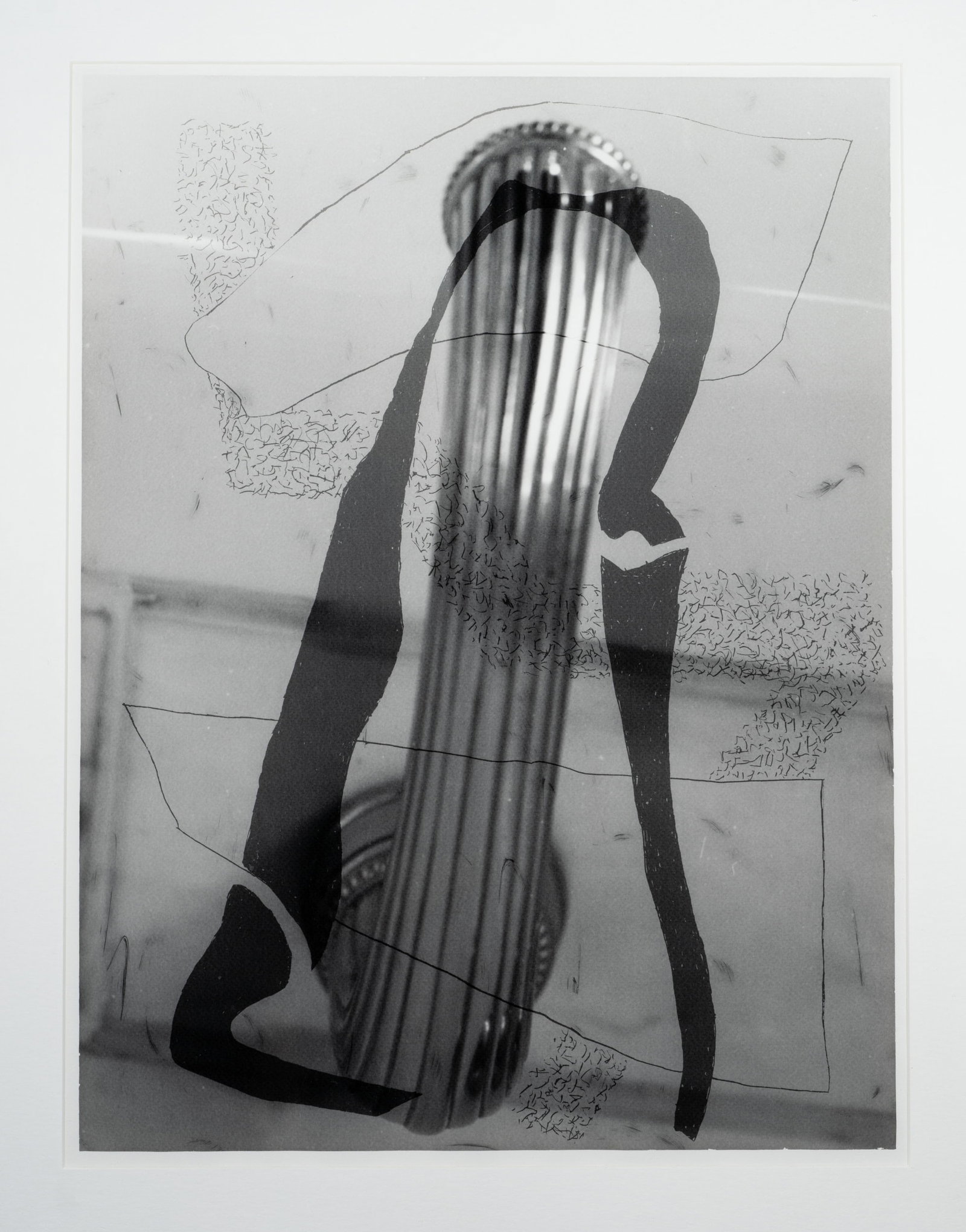 P. AUBERGER (1946-2012), Overlapping lines on a photograph, 1992, Cliché verre: Pidder Auberger (1946 Dinslaken-Lohberg - 2012 Burbach): Chlichées Verres, Overlapping lines over photography, 1992, Cliché verre Technique: Cliché verre on Paper Date: 1992 Description