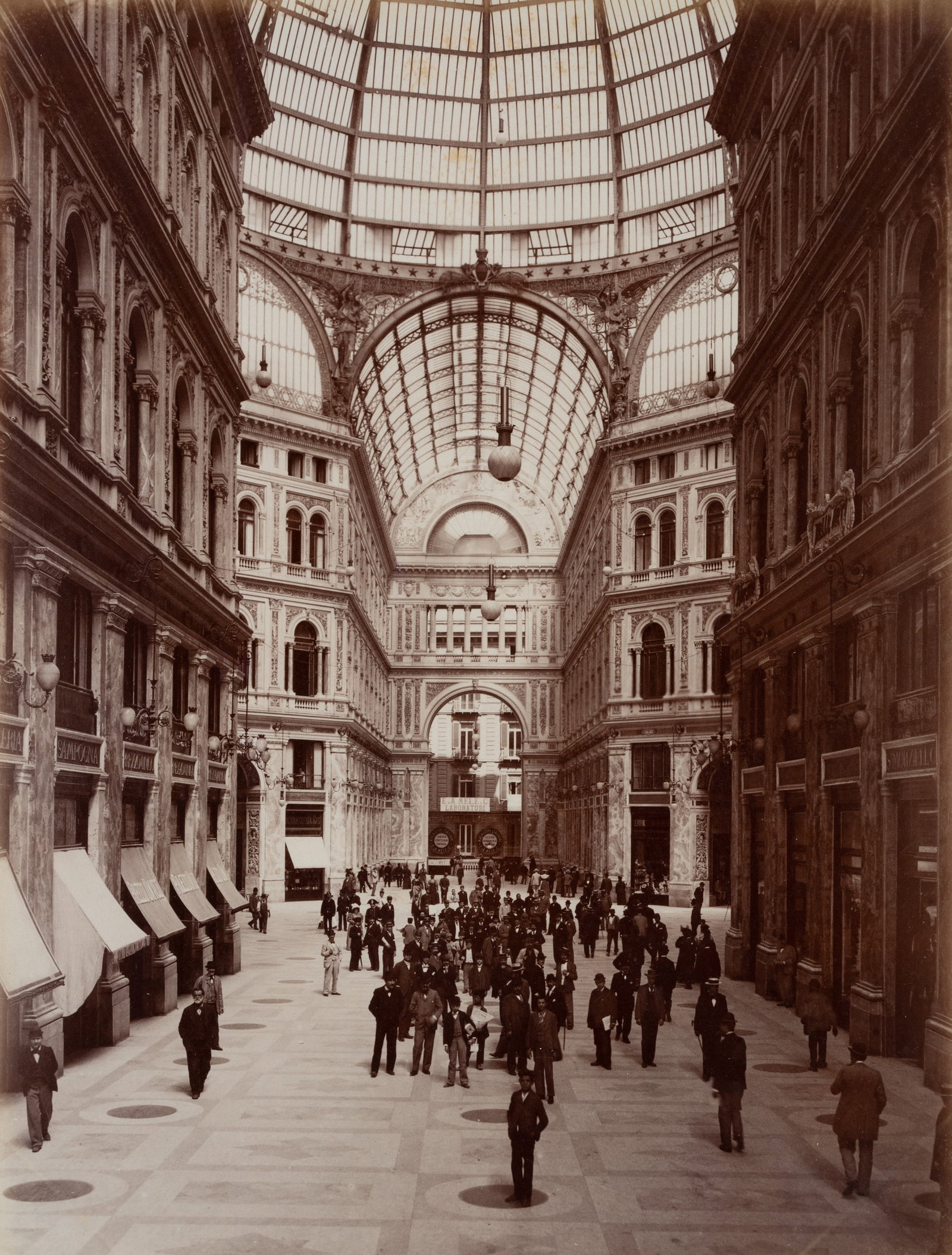 FRATELLI ALINARI (19th), Galleria Umberto I in Naples, around 1880, albumen paper print (1 of 5)