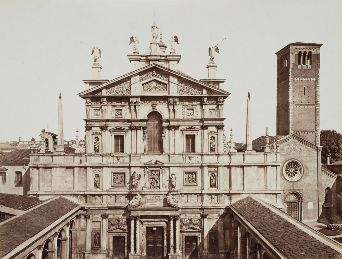 FRATELLI ALINARI (19th) Circle, Milan, Church of St Celsus, around 1880, albumen paper print (1 of 4)