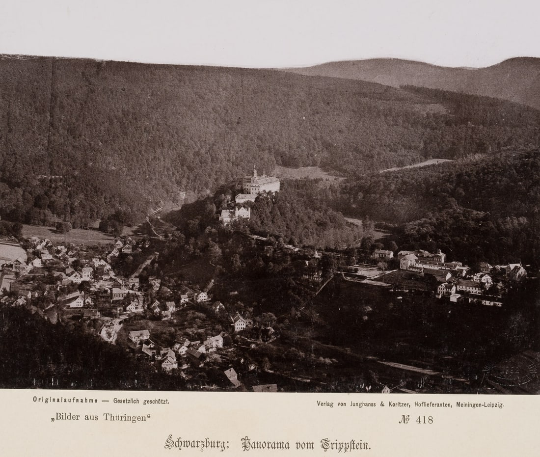 JUNGHANSS & KORITZER (19th), View of Trippstein, Schwarzburg, 1892, albumen paper print (1 of 4)