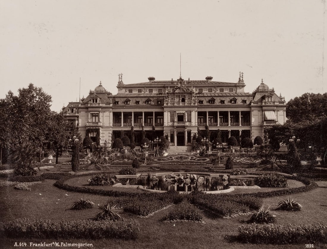 Unknown (19th), Social Club. Frankfurt Palmengarten, 1892, albumen paper print (1 of 4)