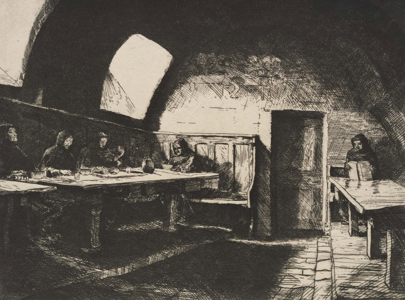 C. HOLROYD (1861-1917), 'Refectory on Mount Subasio', around 1906, Photogravure (1 of 4)