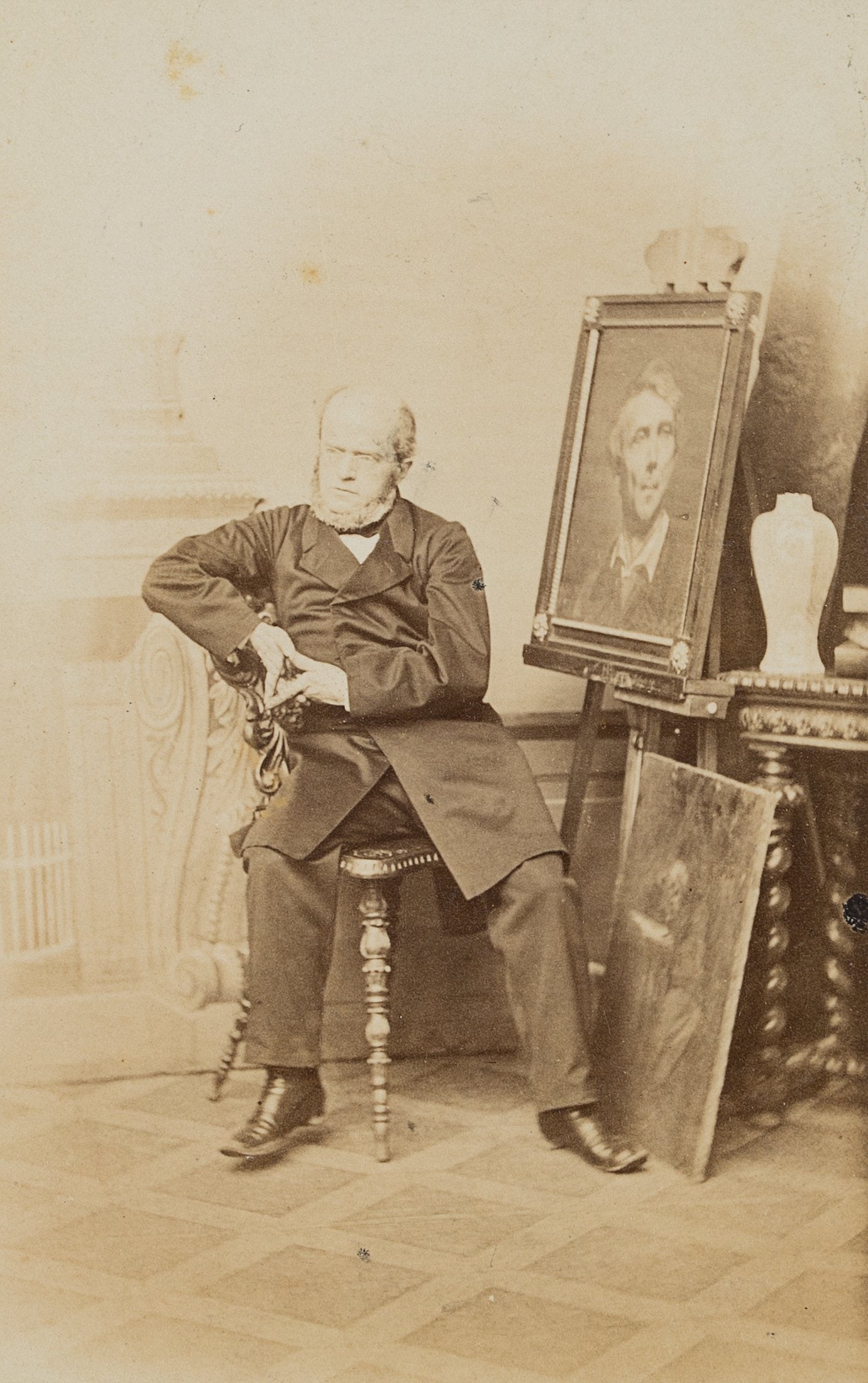 Unknown (19th), Adolph von Menzel, Studio Portrait, albumen paper print (1 of 4)