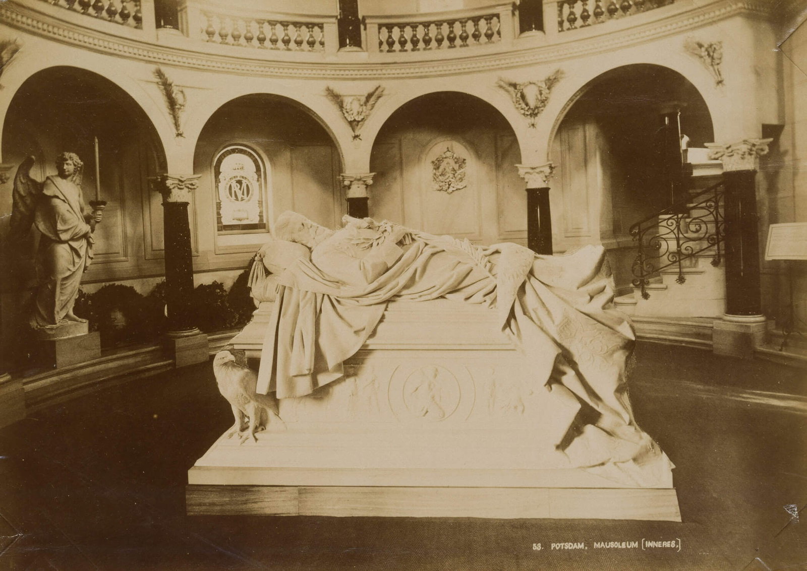 Unknown (19th), The sarcophagus of Frederick III, Potsdam, around 1904, albumen paper print (1 of 4)