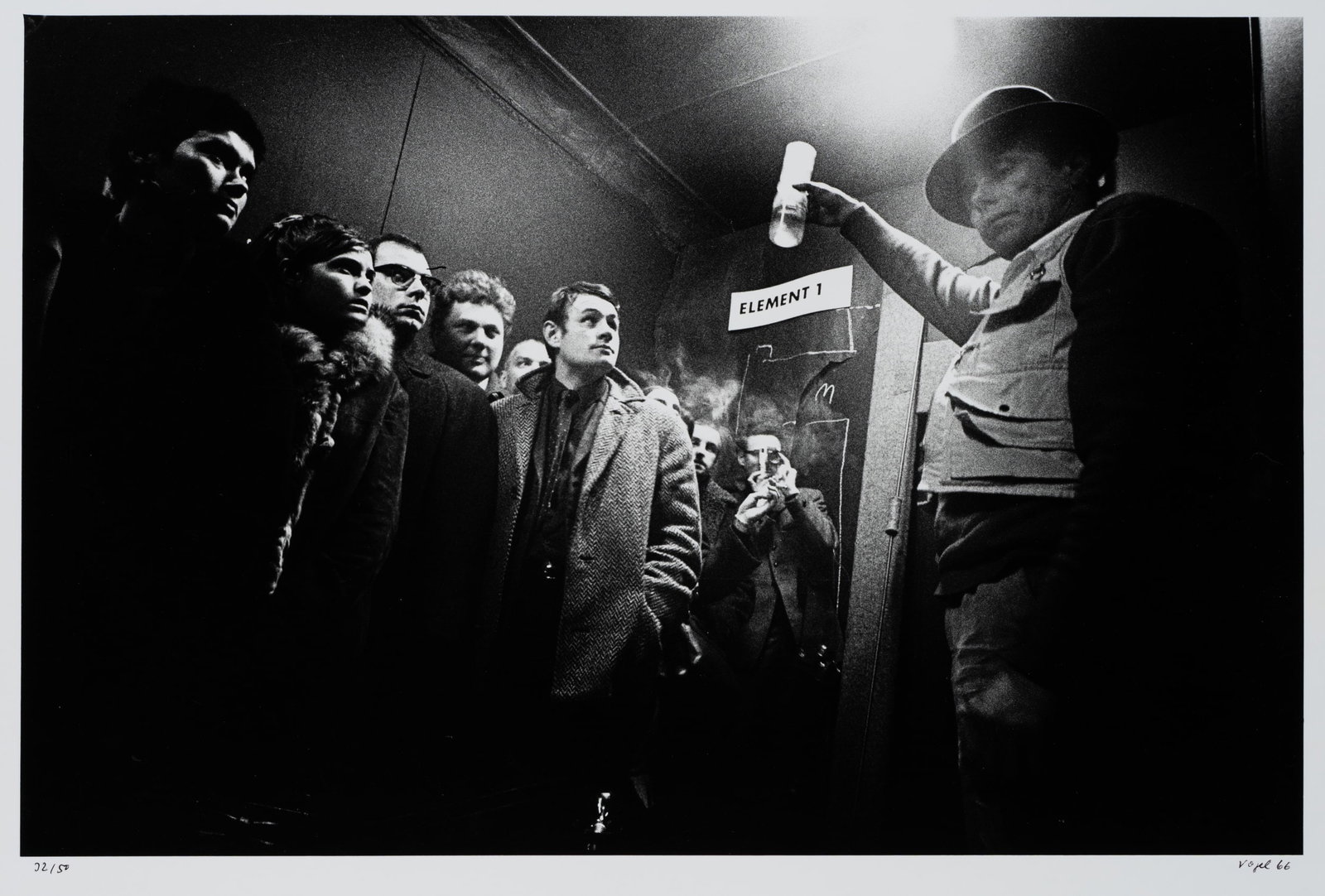 W. VOGEL (*1993), "Beuys Manresa" – a scene from the art performance featuring Beuys, 1966, (1 of 5)