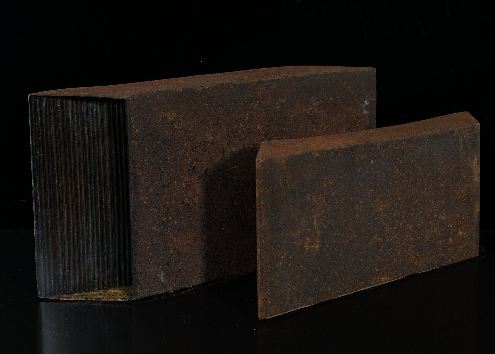 T. AUGUSTIN (*1951), Two steel objects with an acrylic core, 2012, Steel (1 of 8)