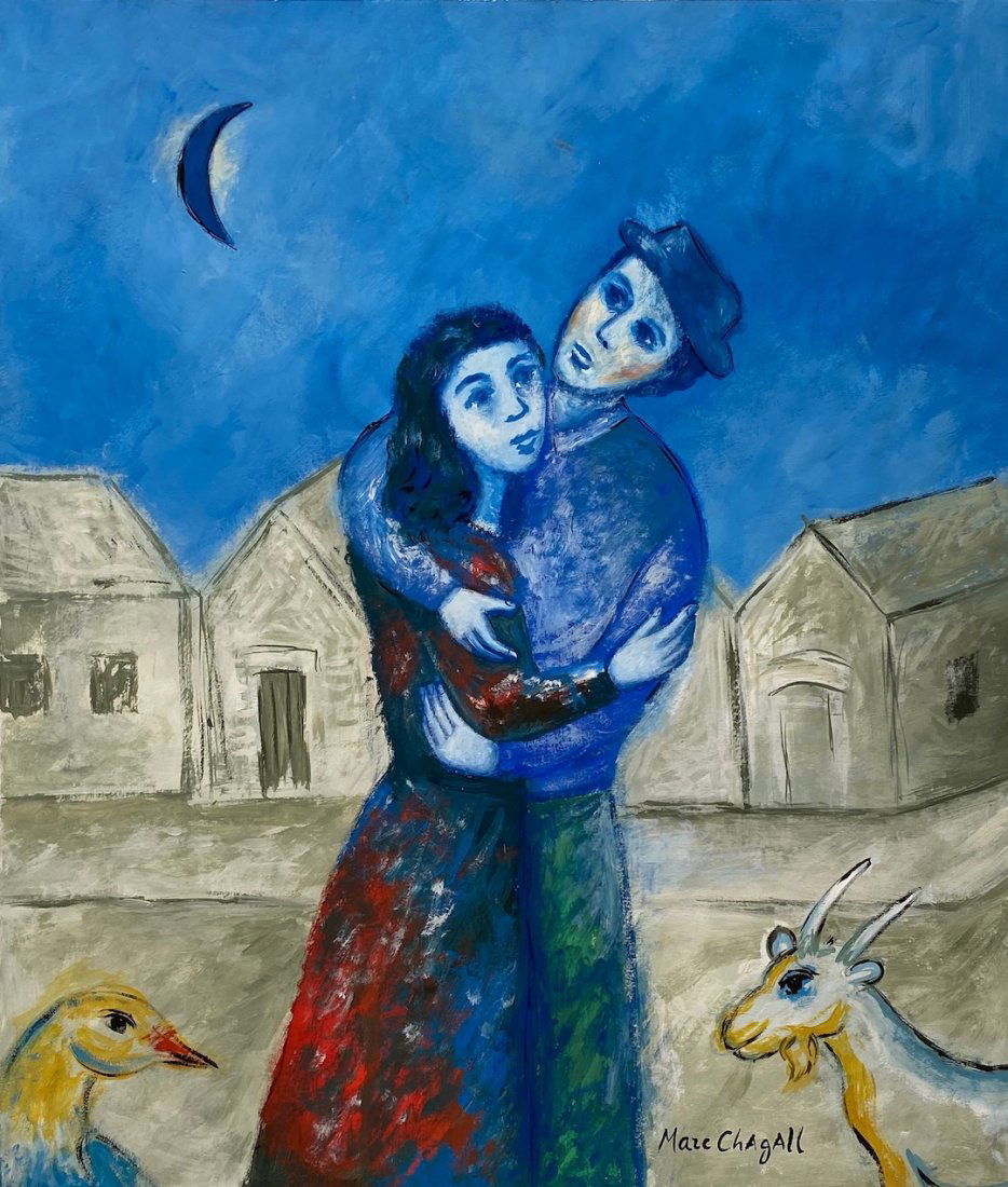 Marc Chagall (Gouache on paper) in the style of (1 of 2)