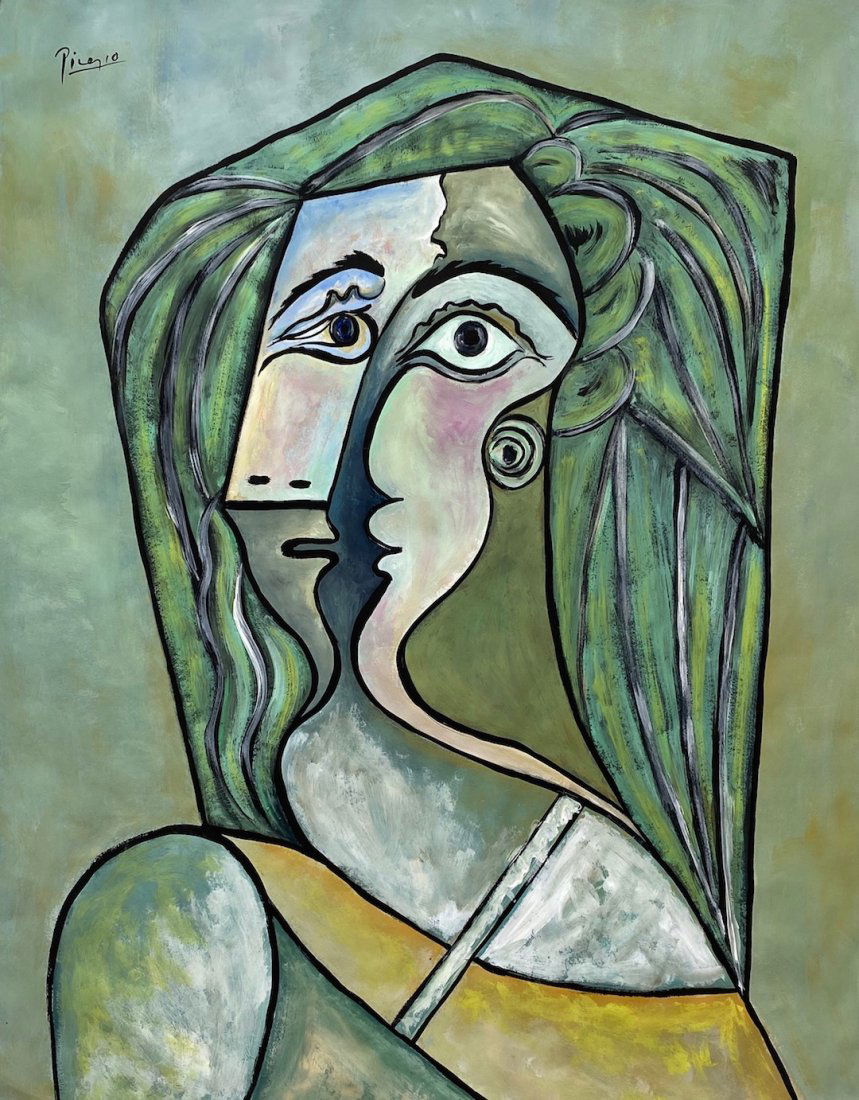 Pablo Picasso (Gouache on Paper) in the style of (1 of 2)
