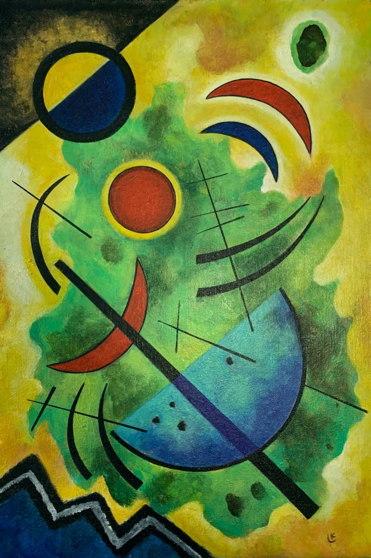 Wassily Kandinsky ( Oil on Canvas) In the Style of (1 of 1)