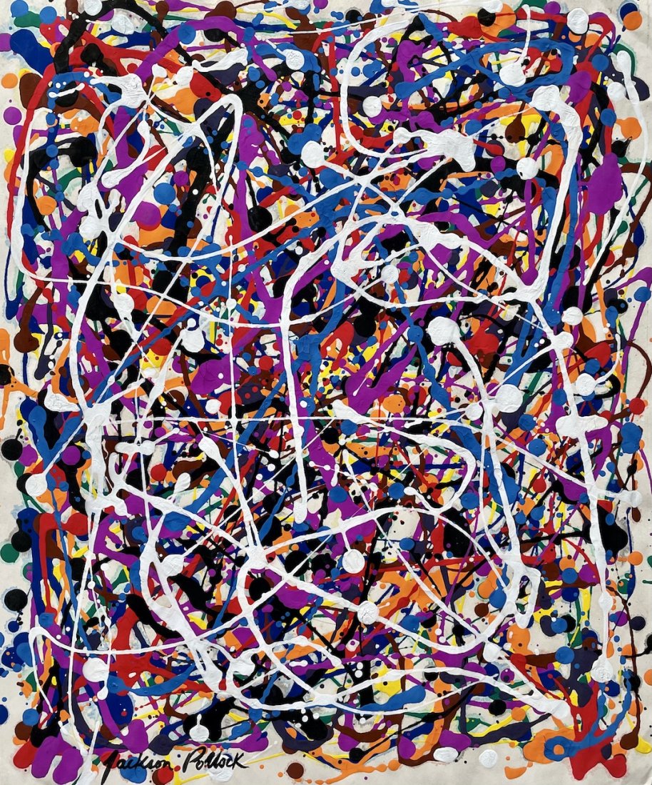 Jackson Pollock (Gouache on Paper) (1 of 2)
