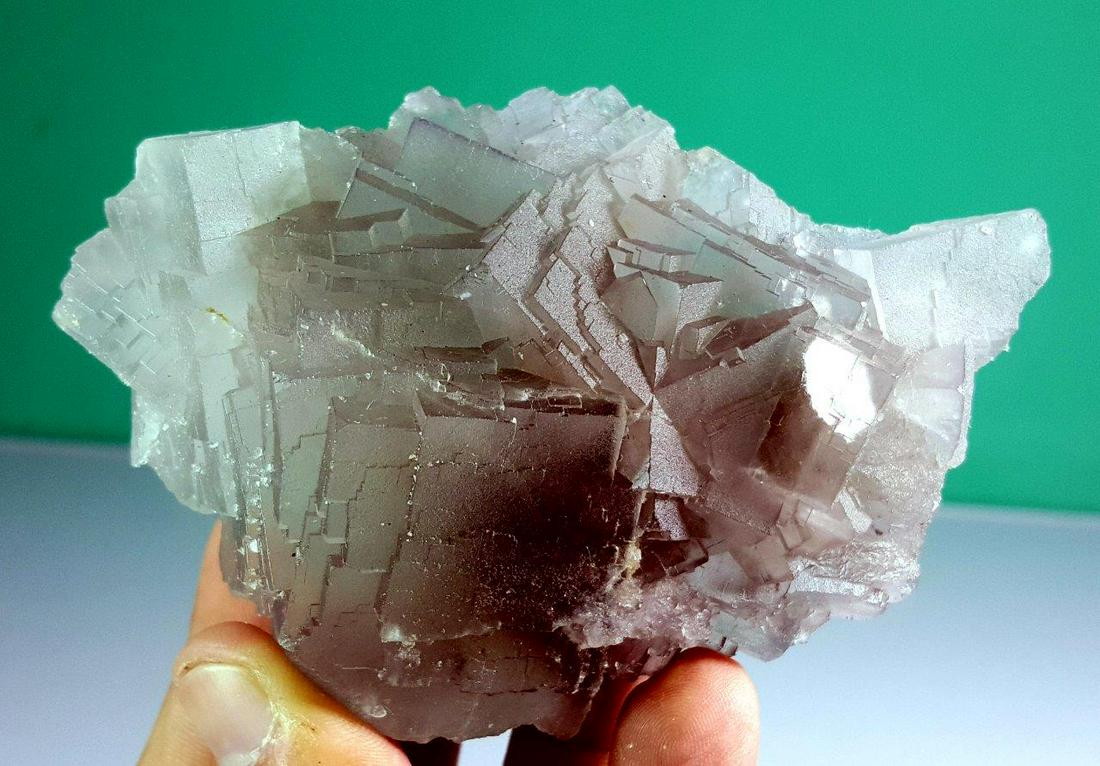 260 Grams Undamaged Cubic Fluorite Mineral (1 of 2)