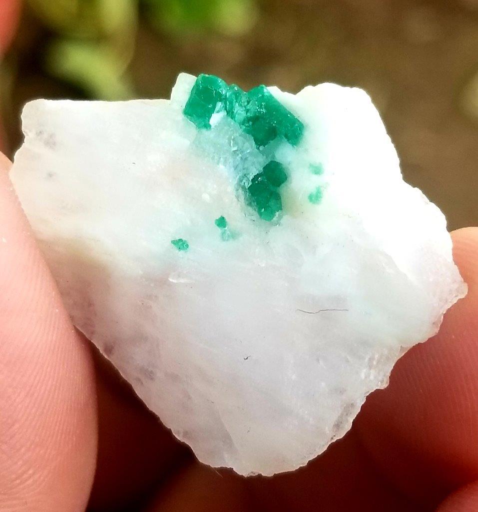 4.6 Grams Emerald Inclusion in White Mother rock (1 of 4)