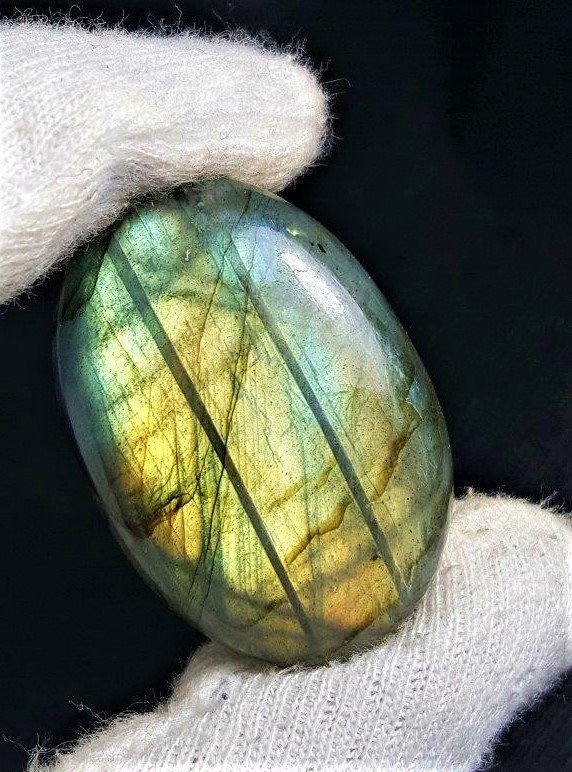 60.5 Carats Amazing Blue Fire Labradorite cabochon (1 of 2)