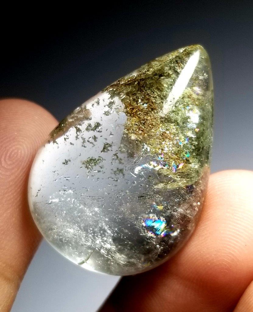 45.5 Carats Pear shape Quartz with inclusion (1 of 3)