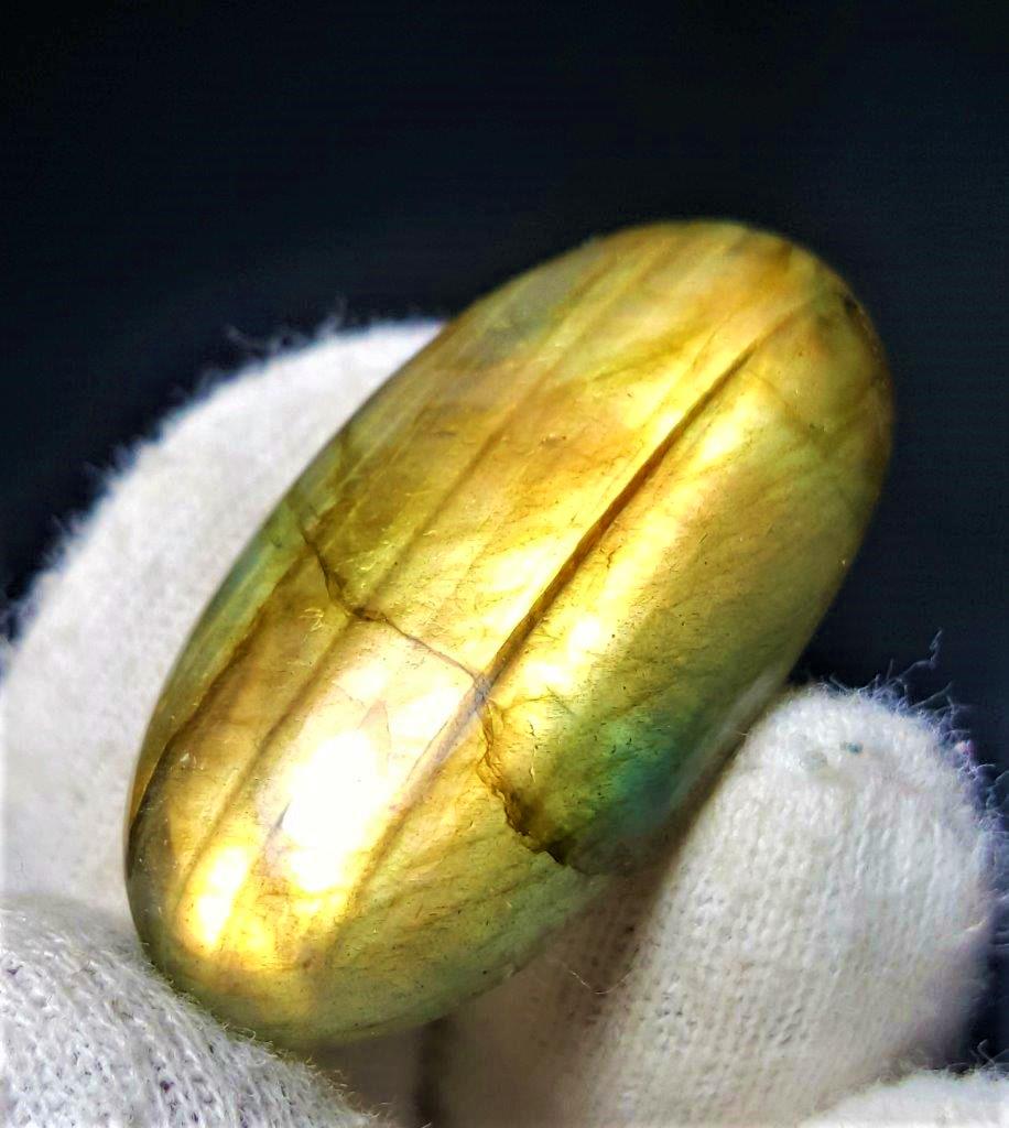 Purple Fire Labradorite Cabochon 57 Carat (1 of 2)