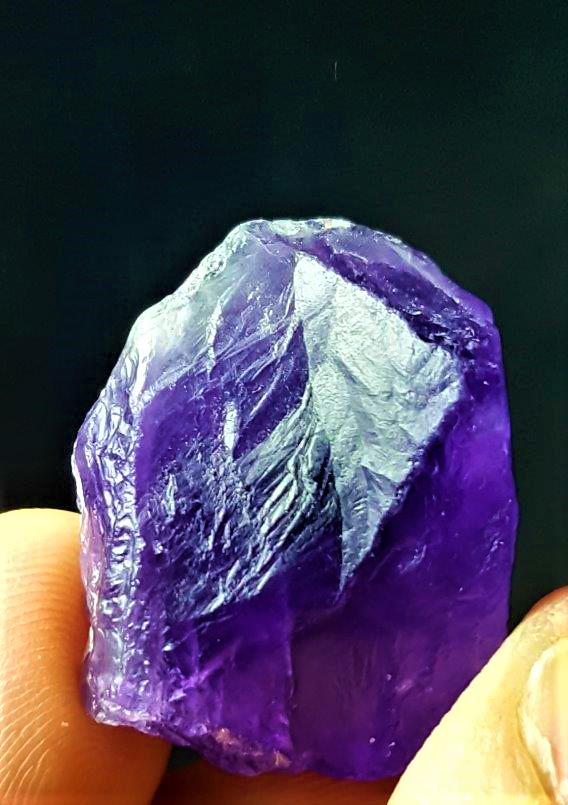 Beautiful Facet Rough Natural Amethyst stone (1 of 2)