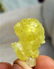 Natural Lemon yellow Brucite Mineral- 4.5 Grams