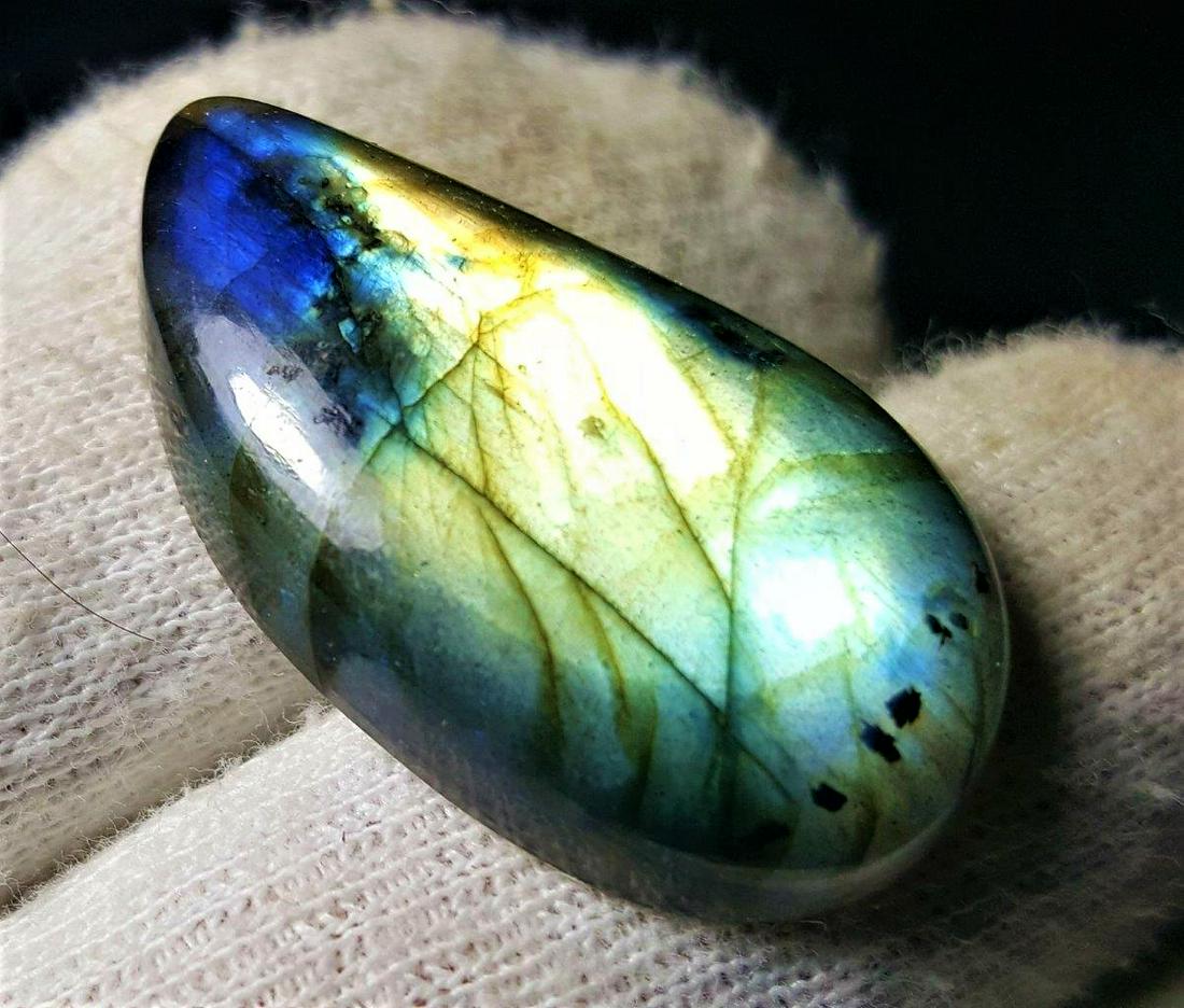 Fire Labradorite Cabochon Gemstone 34 Carats (1 of 4)