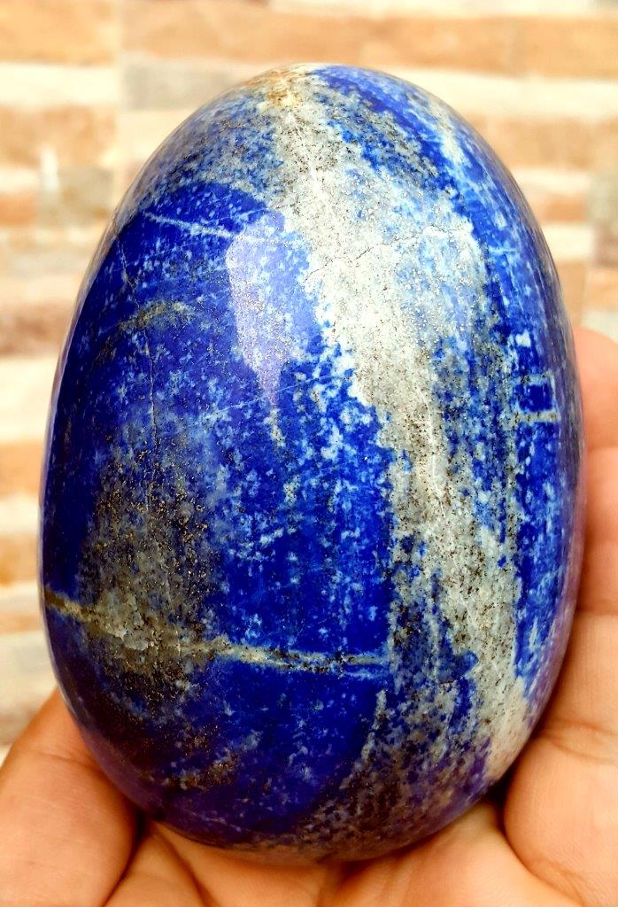 780 Grams Hand Carved Lapis Lazuli Healing Egg (1 of 5)