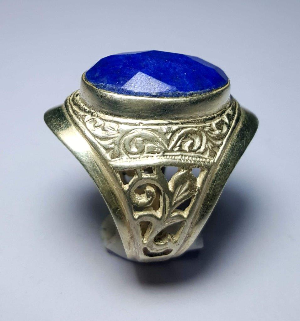 Top Quality Sterling Silver Lapis Ring (1 of 4)