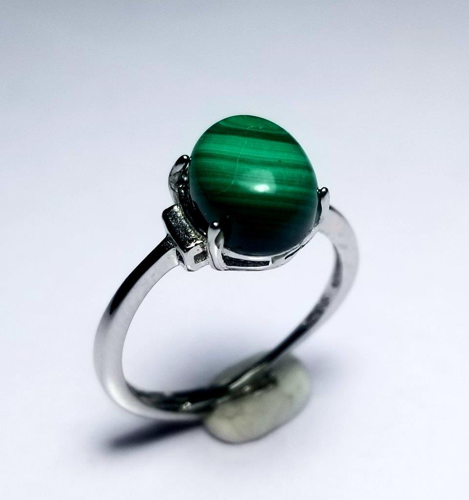 Natural Malachite - Gale Ladies Ring: Vivid Green Natural Malachite - Gale Ladies Ring : Flat-rate of $23.00 to anywhere. shipping rates are determined by Parcel weight and destination. Combined shipping: We offer combine shipping on mult