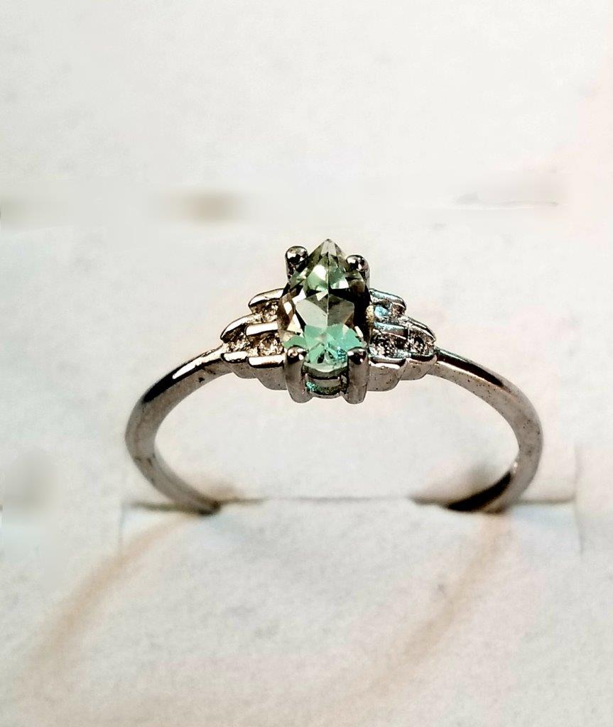 Pear Shape Tourmaline Gemstone Ring (1 of 3)