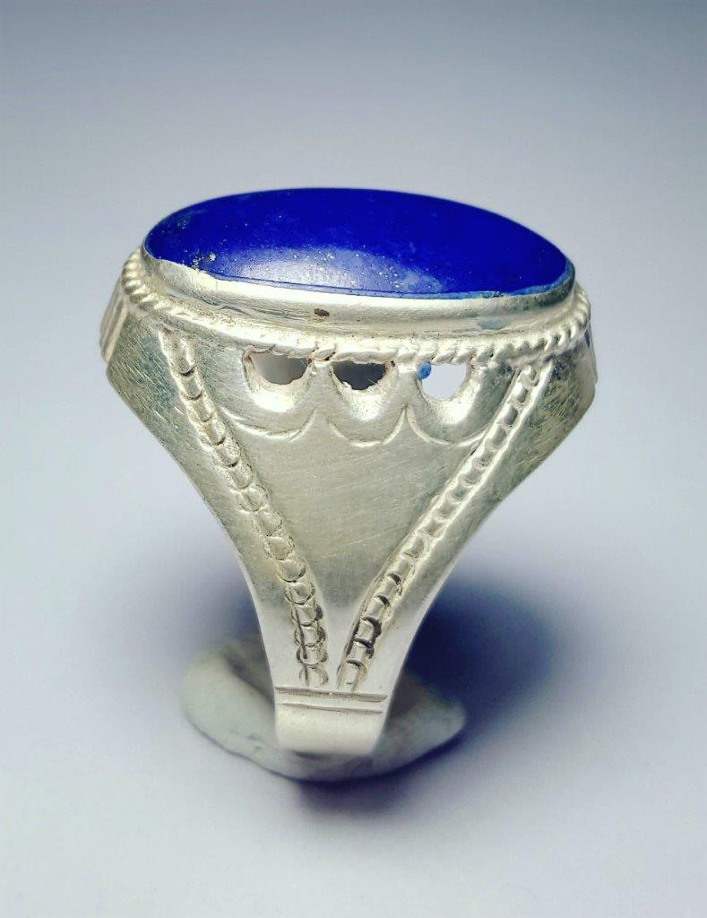 Hand Made Lapis Lazuli Sterling Silver Ring (1 of 4)