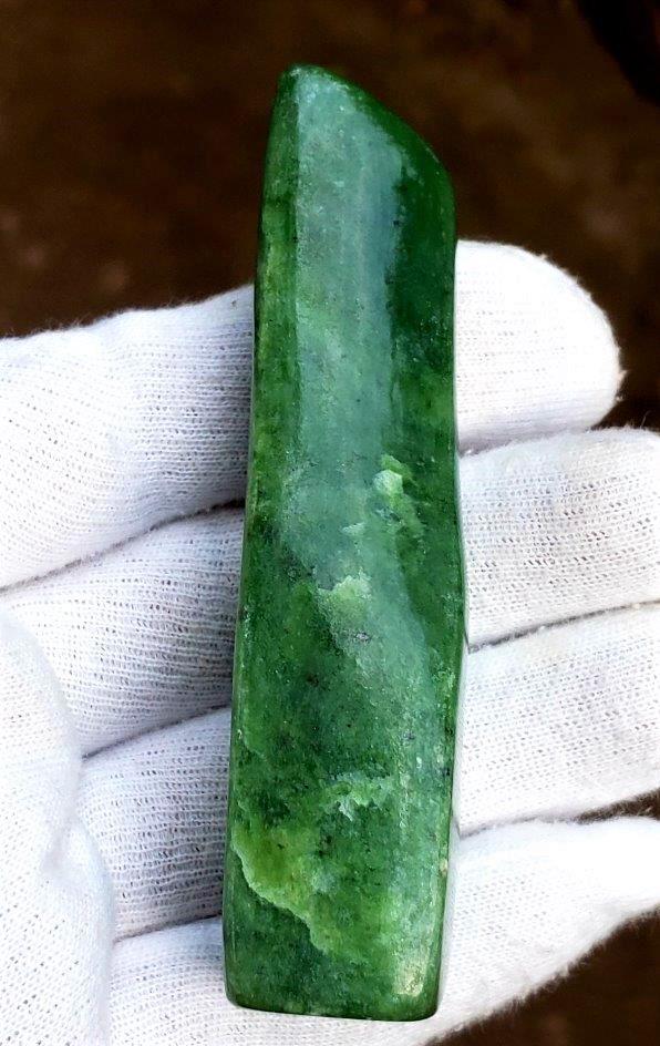 Emerald Green Nephrite Tumble - 105 Grams (1 of 5)