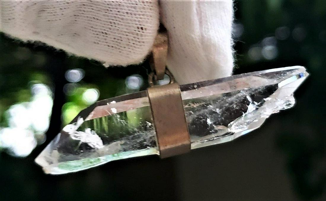 Natural Sterling Silver Quartz Pendant (1 of 6)