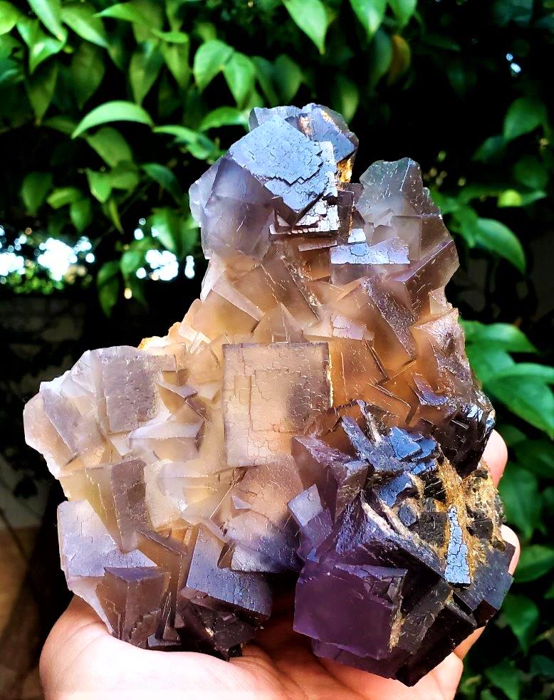 Cubic Fluorite specimen - 1024 Grams (1 of 3)