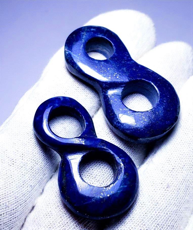 Lapis Lazuli Paired Pendants: Lapis Lazuli Paired Pendants : Flat-rate of $23.00 to anywhere. shipping rates are determined by Parcel weight and destination. 5$ will be charged for each additional item in combined shipping which m