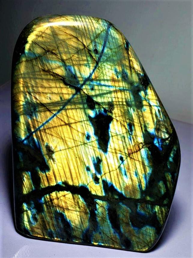 Fire Labradorite Polished Tumbled Stone - 1434.6 Grams (1 of 3)