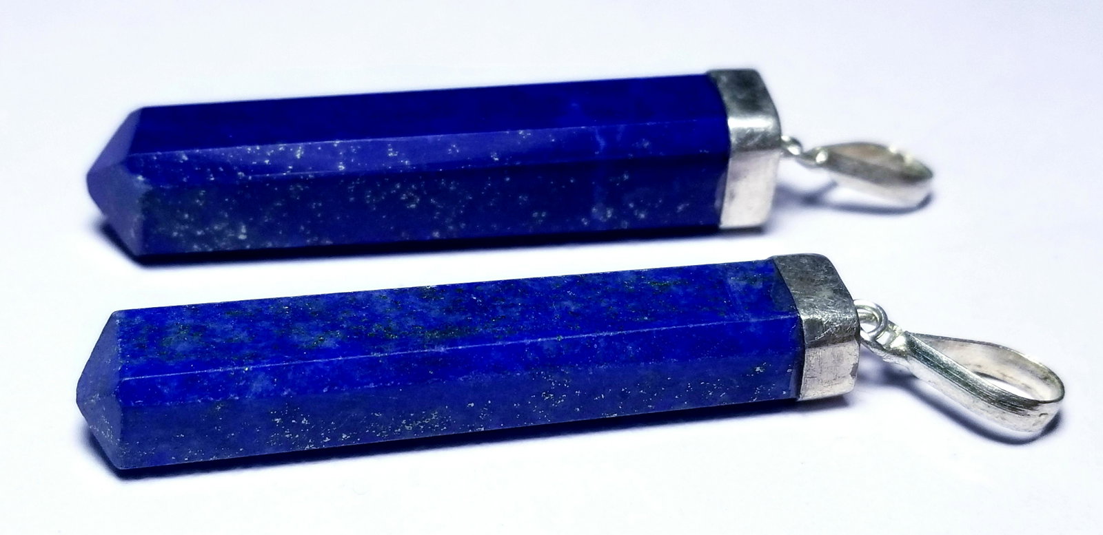 Amazing Natural Lapis Lazuli Paired Pendants: Amazing Natural Lapis Lazuli Paired Pendants : Flat-rate of $23.00 to anywhere. shipping rates are determined by Parcel weight and destination. 5$ will be charged for each additional item in combined 