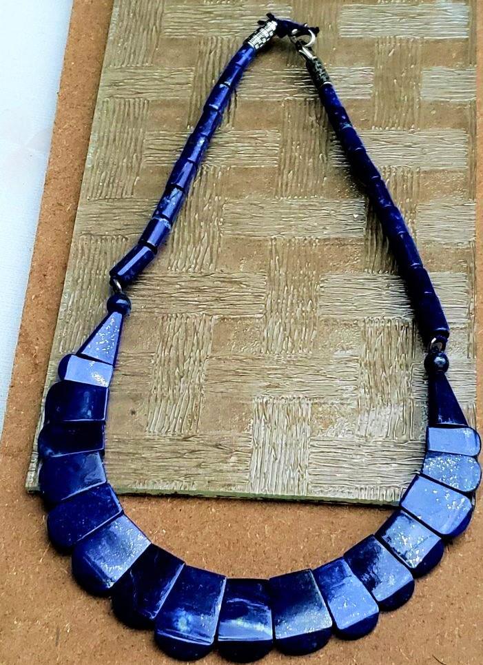 Royal Blue Lapis Lazuli Handmade Necklace (1 of 3)
