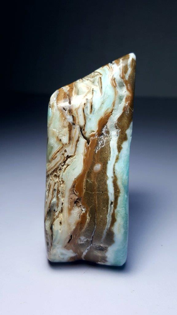 295 Grams Naturally itched Fluorescent Calcite Tumble (1 of 7)