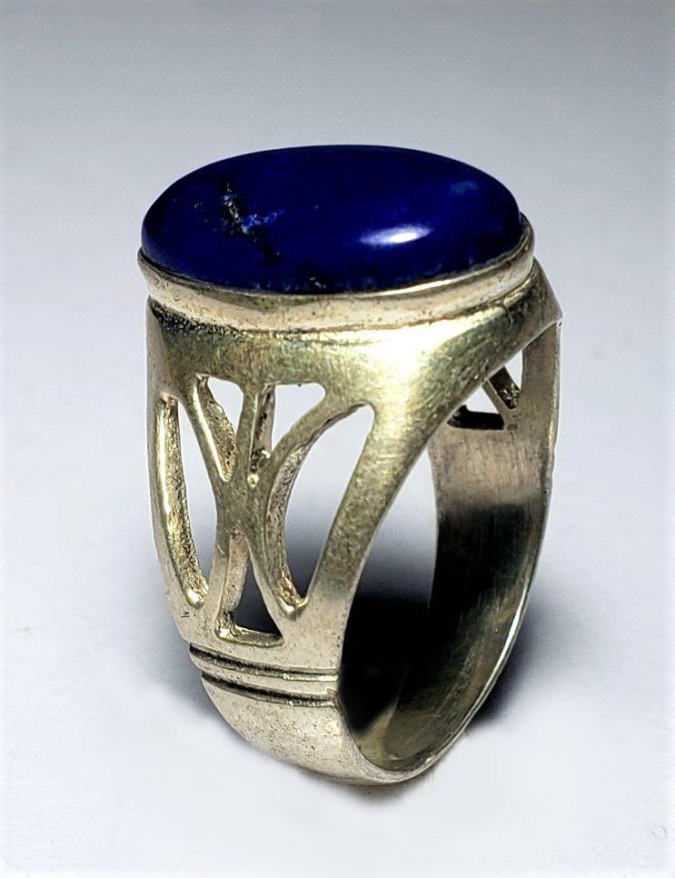 Ancient Lapis Lazuli Ring IN Silver (1 of 4)