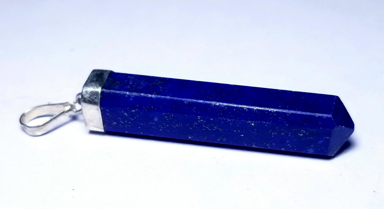 Deep Blue lapis lazuli Healing Pendant: Sterling Silver Deep Blue Natural Egyptian lapis lazuli Healing Pendant - Charka: Flat-rate of $23.00 to anywhere.shipping rates are determined by Parcel weight and destination.5$ will be charged for 