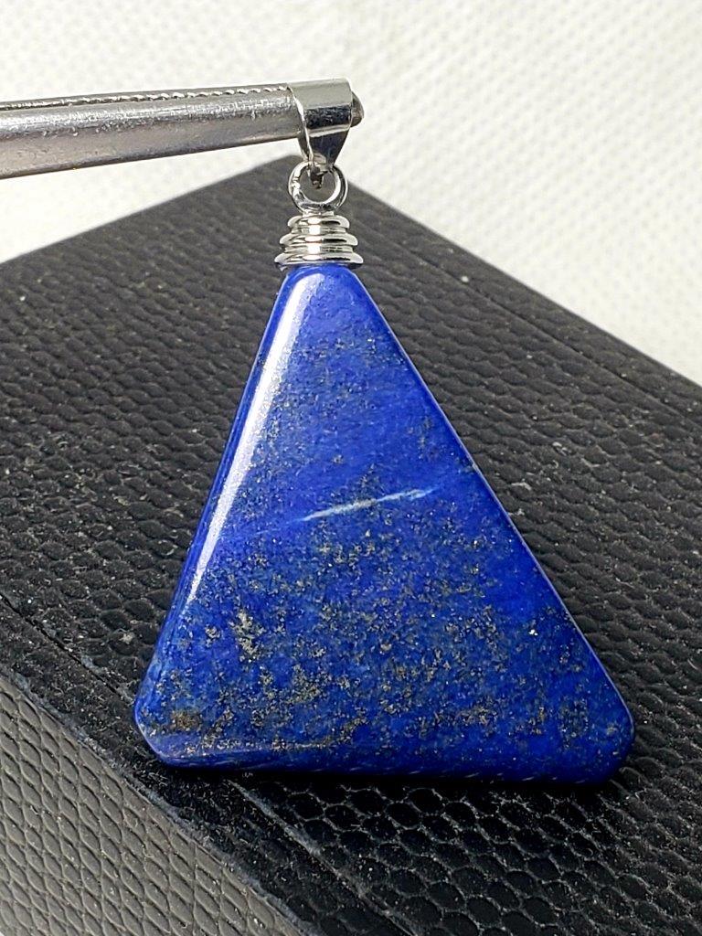Sterling Silver Lapis Lazuli Pendant: Sterling Silver Lapis Lazuli Pendant - 40X32X8 mm: Flat-rate of $23.00 to anywhere.shipping rates are determined by Parcel weight and destination.5$ will be charged for each additional item in combine