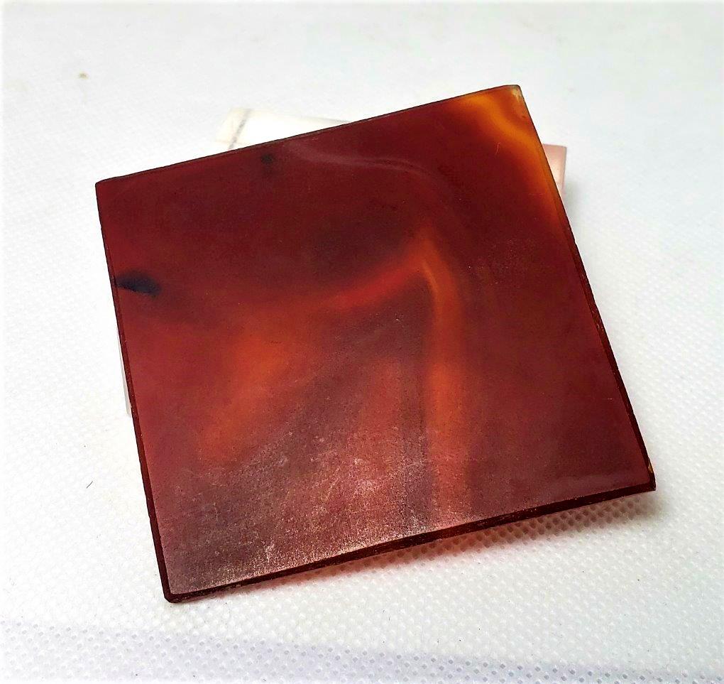 Natural Agate Slice - 6.2X5.9X0.9 CM (1 of 3)