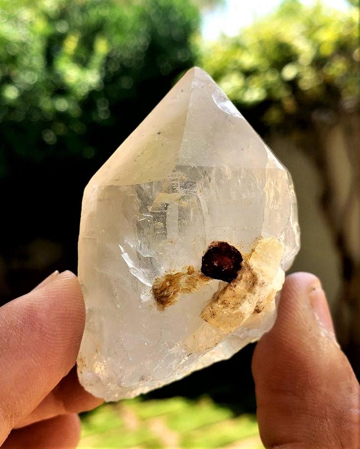 Quartz With Garnet - 76.9 Grams (1 of 4)