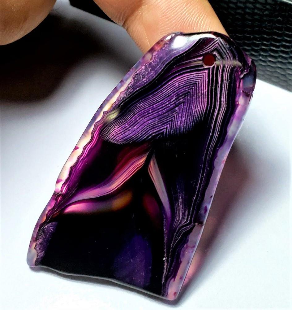 Beautiful Agate SliCe Pendant (1 of 2)