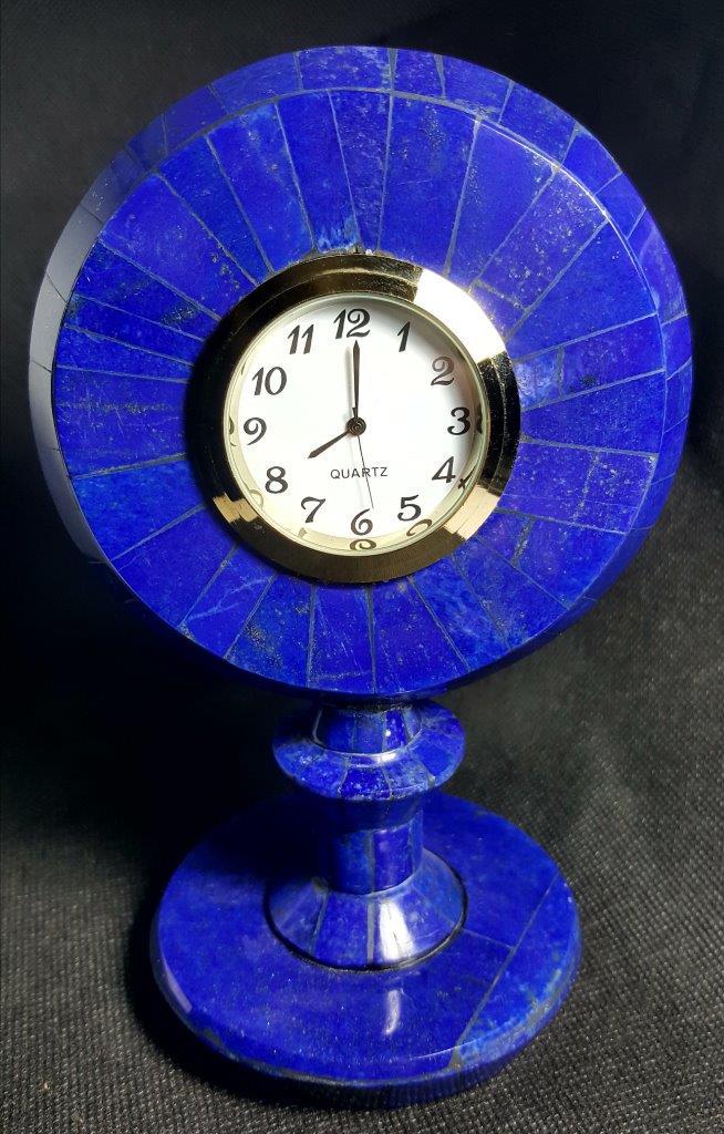 Ormolu, Enamel And Lapis Lazuli Mantel Clock (1 of 4)