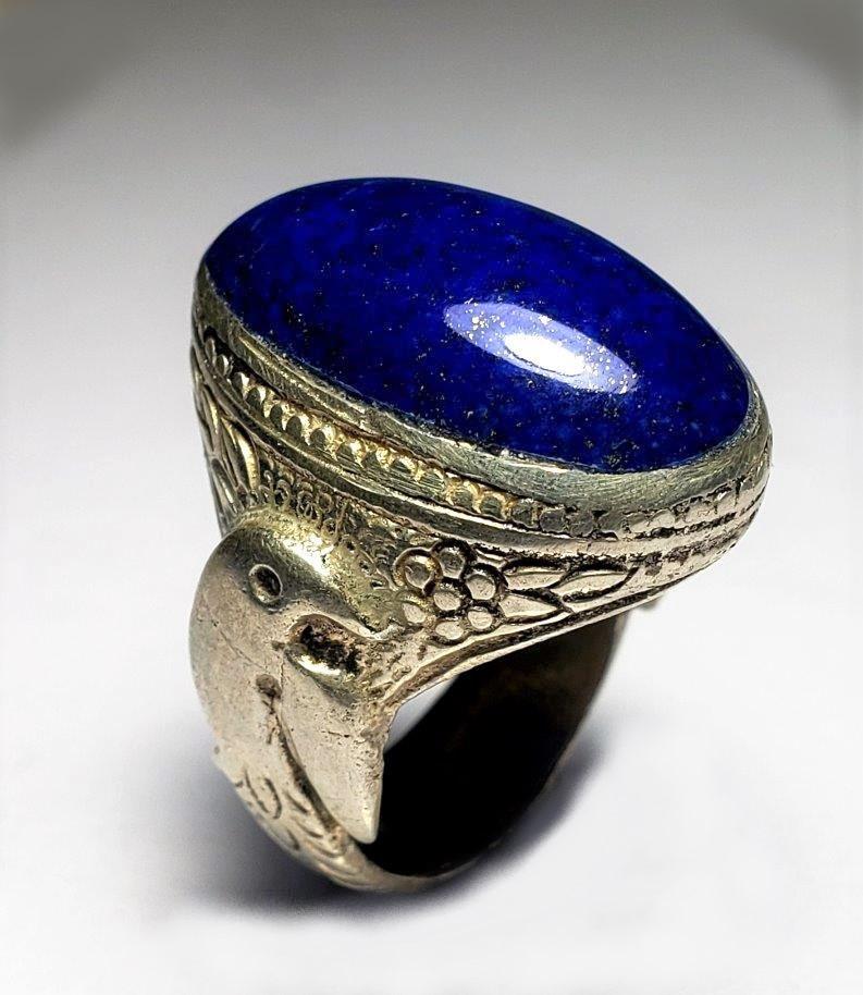 Natural Lapis Ring in Silver (1 of 3)