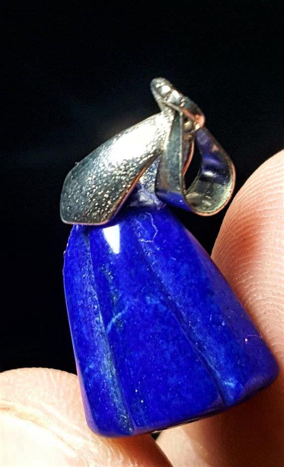 Lapis Lazuli Flower Pendant: Lapis Lazuli Flower Pendant Stone gift Healing Jewelry Gift for Mother - 18X12X11 mm Shipping: $23.00. Shipping rates are determined by Parcel weight and destination.