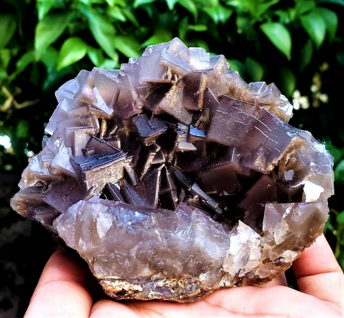 Beautiful Cubic Purple Fluorite specimen - 481.7 Grams (1 of 3)